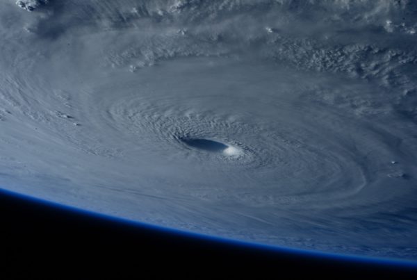 Hurricane as seen from space