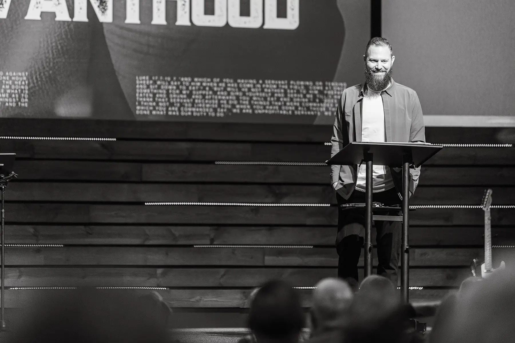 Pastor Josh Preaching a sermon