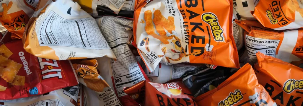 Cheetos Baked chip bag lot